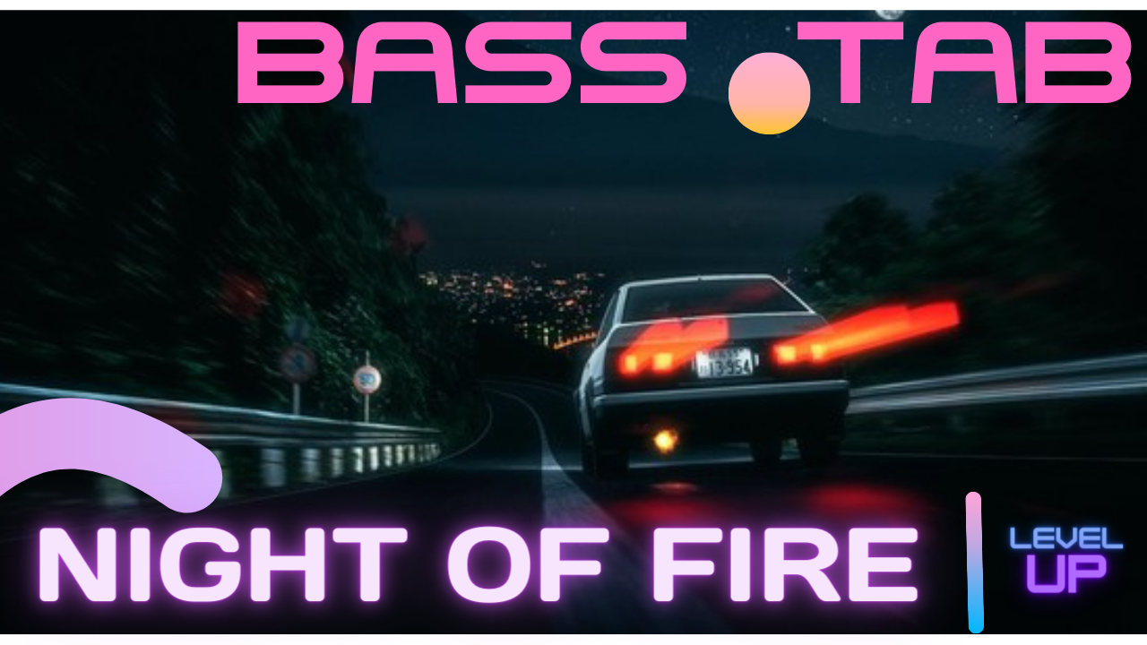 Initial D (頭文字D) - Night of Fire  (bass cover)