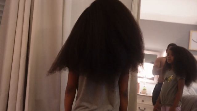 STRAIGHTENED MY DAUGHTER 20" NATURAL HAIR! DYED MY HAIR? NEW MACBOOK AND CLOTHING HAUL