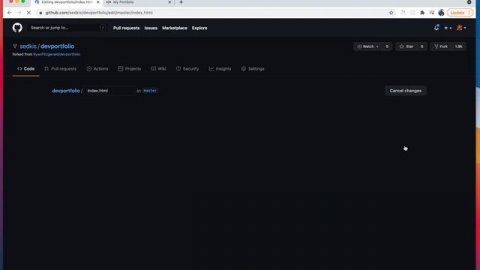 Create a portfolio in 1 minute using GitHub Pages