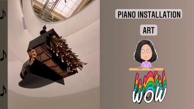 Piano Installation Art, Piano Gif, Piano Impacto,Piano Art,Piano Cartoon