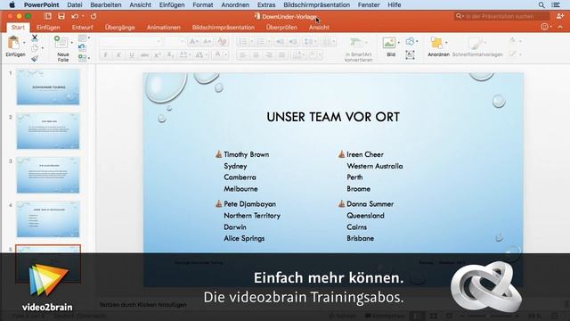 PowerPoint 2016 für Mac – Grundlagen Tutorial: Präsentation als Vorlage speichern |video2brain.com