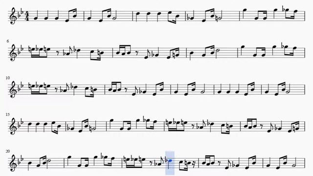 Partitura The imperial march by Dath vaders Violín