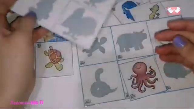 Где чья Тень?Развивающая Игра Игры своими Руками для Малышей