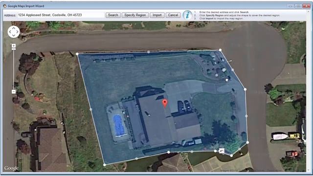 Realtime Landscaping - Google Maps Import Wizard