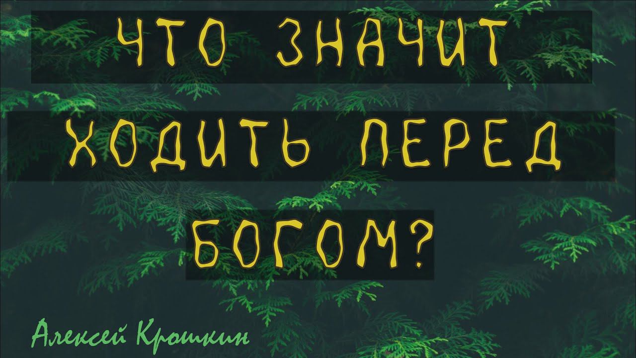 ДЕТСКАЯ ПРОПОВЕДЬ l Что значит ходить перед Богом l Алексей Крошкин