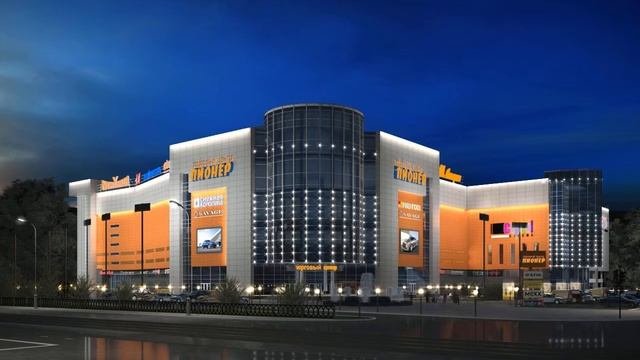 Архитектурная подсветка трк Пионер