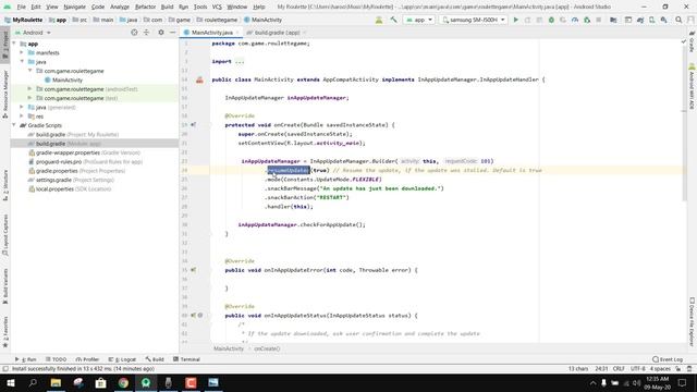 Implement In-app updates in Android Apps using Core Play Library Android Studio Tutorial