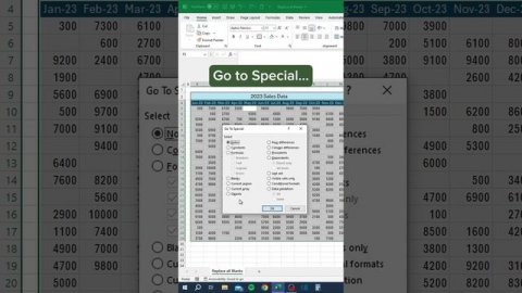 Replace all Blanks in Excel‼️ #excel