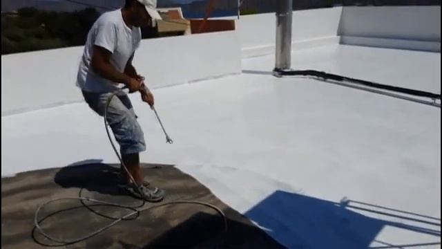 μονωση ταράτσας με isoflex pu 500. Theofilos arhos τηλ.6972885184 Roof insulation