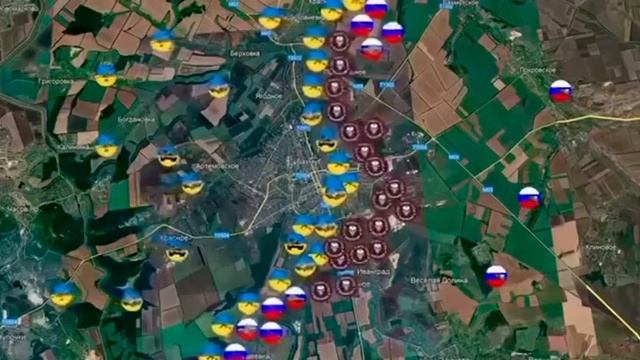 Штурм Бахмута бойцами ЧВК "Вагнера" и ВС РФ.