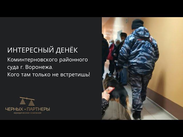 Интересный денёк в Коминтерновском районном суде г. Воронежа. Кого там только не встретишь!