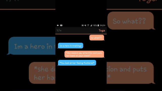 Y/n x toga *13+* (fanfic/ texting story) My Hero Academia  || Toga x yn