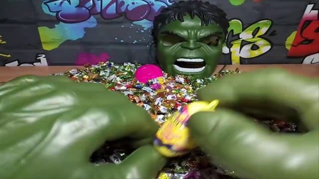 A lot of candy and sweets