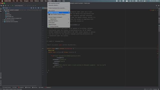 Camel K IntelliJ Plugin v0.2