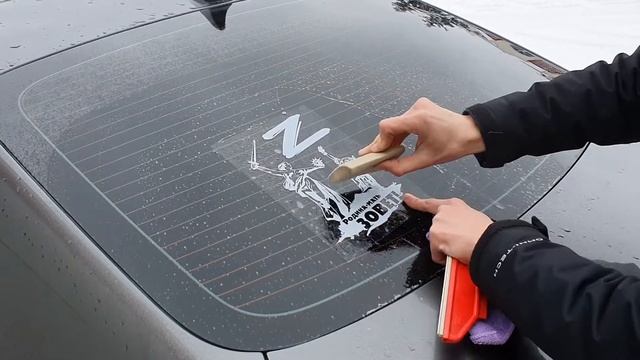 Инструкция как клеить наклейки на авто
