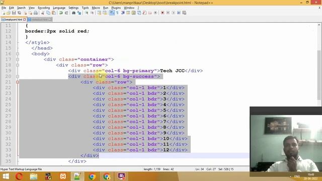 Bootstrap Nested Column in Bootstrap in Hindi Urdu