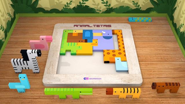 The animal Tetris puzzle