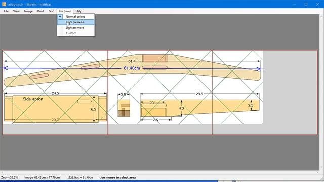 Making 1:1 templates with my BigPrint program
