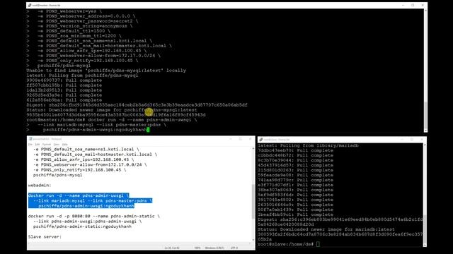 How to run Powerdns on docker