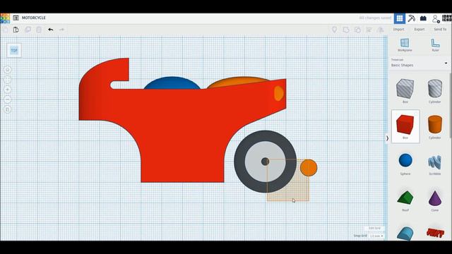 3D моделированию  Делаем мотоцикл в TinkerCAD