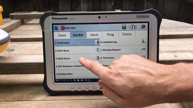 E100 Satellite tracking test Germany 01