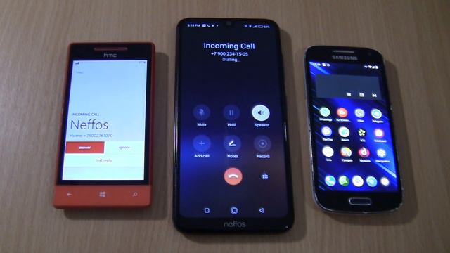 Incoming call  Outgoing callRinging Alarms at the Same Time Samsung Galaxy S4 miniNeffosHTC 8S