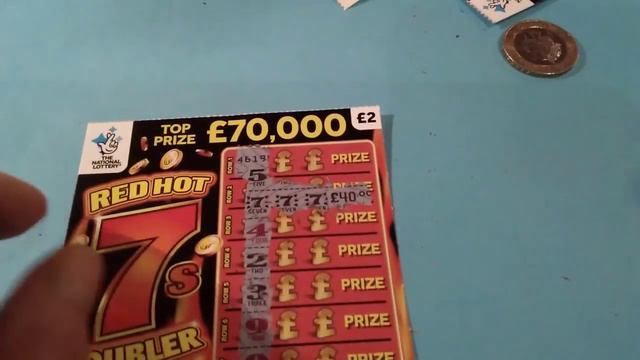 ⚅Cracker of a Scratchcard game tonight's🔴Red 7 Doubler🔴cards....Wow!  💖£25 00 of Cards⭕