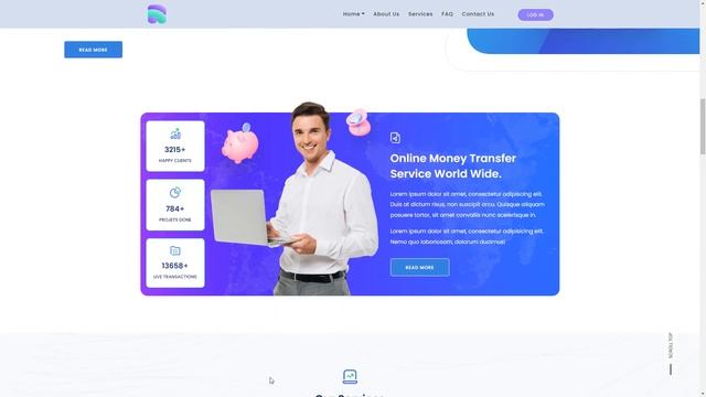 Mosend - Online Banking and Payment Bootstrap Template bank transfer online payment