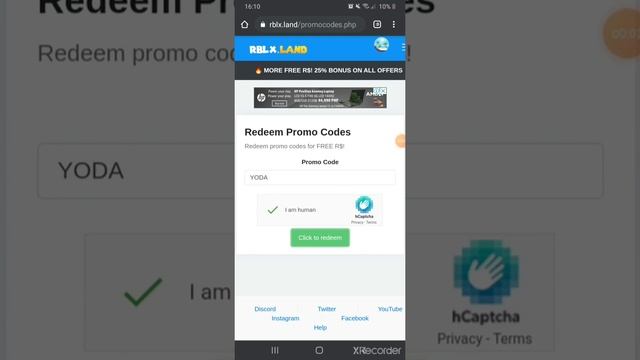 NEW PROMOCODES ON[Rowards,Rblx.land,RbxStorm,Nowblox,collectrobux,ClaimRBX]