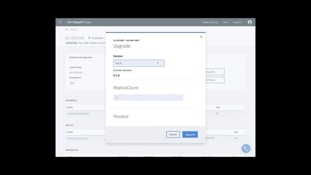 helm release upgrade