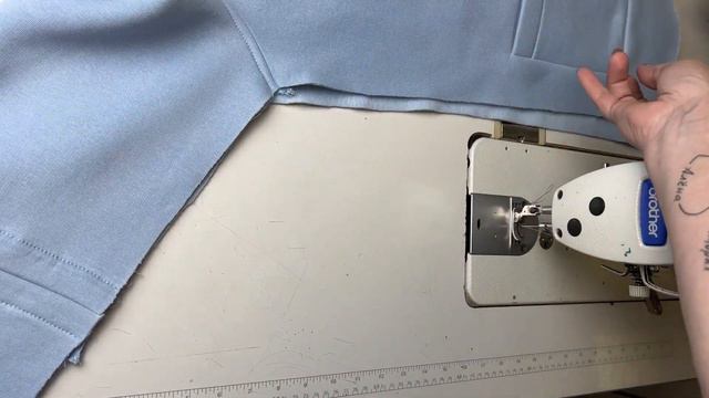 Пошив этно-рубашки из футера с начесом