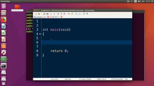 Aprender a programar en C Linux [ 1 ]:  Compilar y Ejecutar