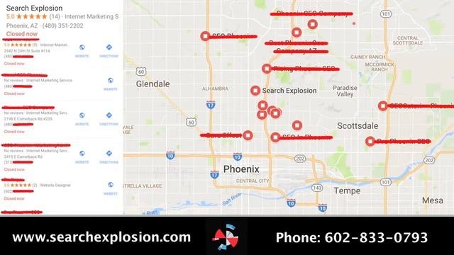 Search Explosion Google Map Services