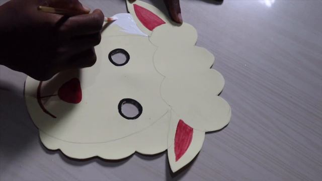 Baba white sheep face drawing | Sheep mask| Kids art # 6 | Pleasant Babies