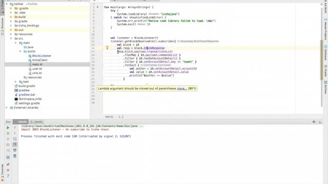 'Twitter' App on Iroha