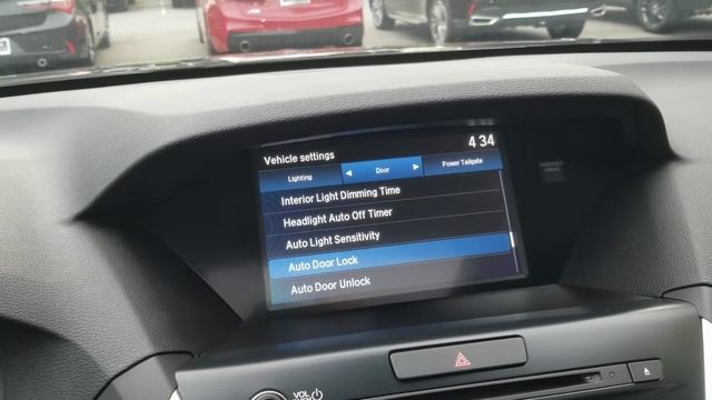 How to turn on Auto Folding Mirrors in the 2020 Acura MDX Advance (JC)
