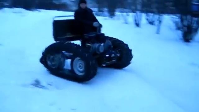 Самодельный трактор, танкетка