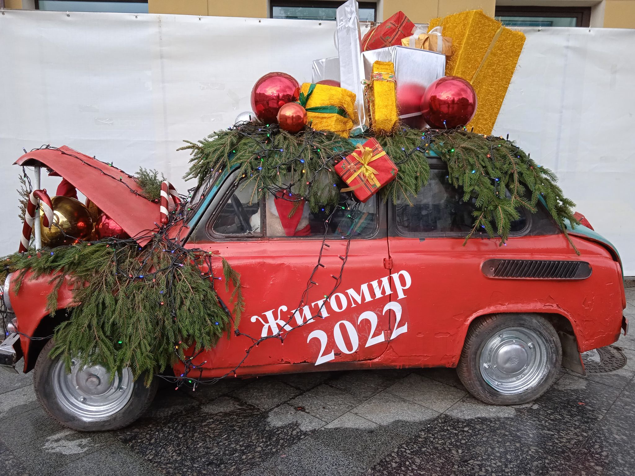 Рождественский Житомир. Елка 2022. Рождественский ярмарок. Украина.