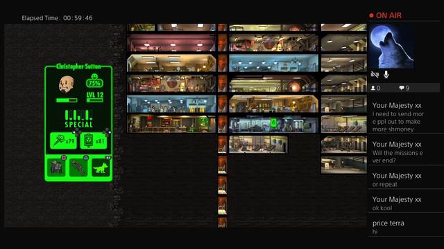 Fallout Shelter Survival mode part 66 Vault 76 PS4 Pro смотреть видео