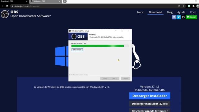 ✅Como DESCARGAR e instalar OBS STUDIO 2023  [PC ? ] ▶️ [Español] Tutorial Fácil, Rápido y Gratis