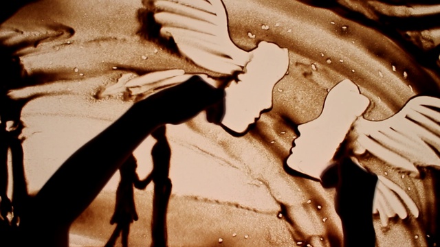 love story песочная анимация, песочное шоу на свадьбу www.art4show.com.ua
