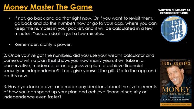 Money Master the Game | Tony Robbins | Book Summary