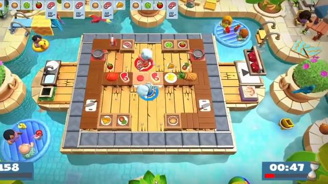Two Idiots Drop Food Everywhere - Overcooked! 2 Surf n' Turf Part 3