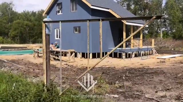 Раньше здесь была свалка: готовим участки к фундаменту