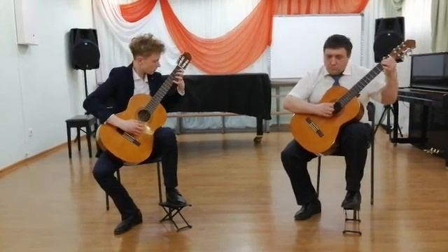 Ансамбль учитель-ученик: Ягодин Иван, Кайгородцев А. А. - В. Гомес "Романс"