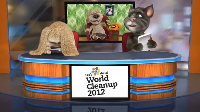Talking Tom and Ben News_ World Cleanup 2012 (Русский дубляж)   неудачные дубли