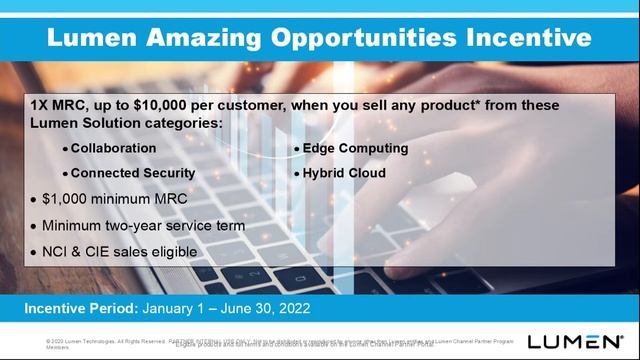 Lumen Lunch and Learn June 2022 - TCG Telecom Consulting Group