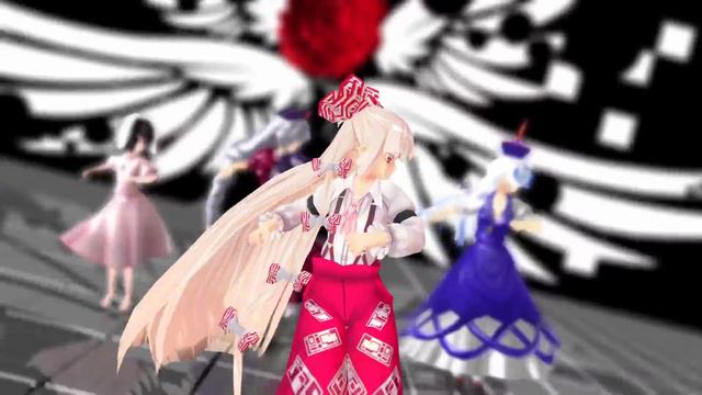 【東方MMD】Bad Apple!! （東方46人）Revision【1080p】