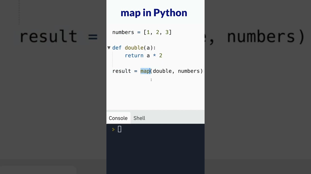 Using map() in Python #shorts