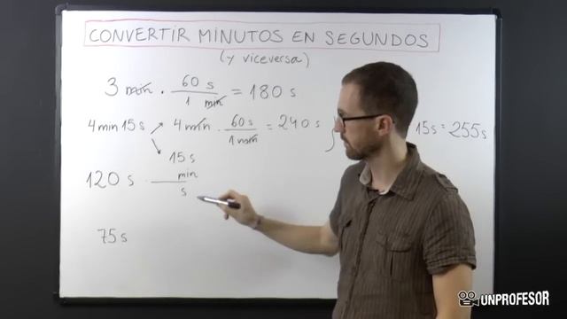 Convertir minutos en segundos